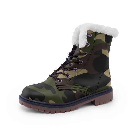 Snow Camo Boots | Classic Green Camouflage