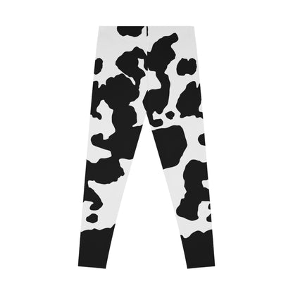 Black & White Camo Leggings For Women | Mid Waist Fit