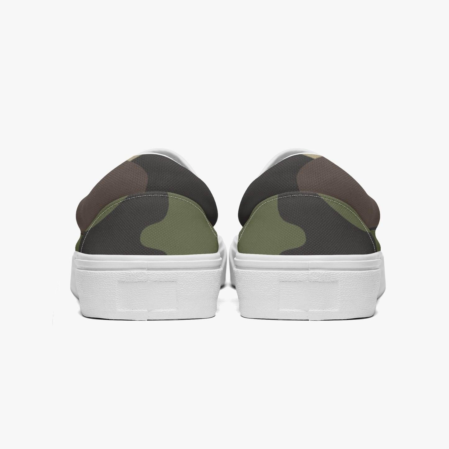 Camo Slip-On Shoes | Classic Green Camouflage