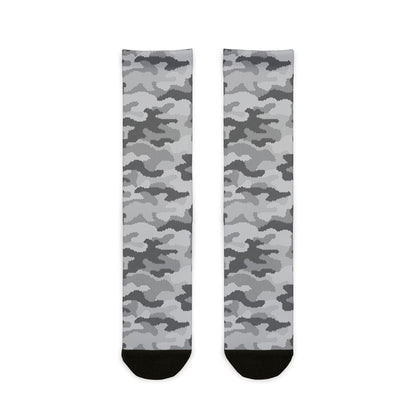 Camo Socks | Gray Digital | Sublimation Crew