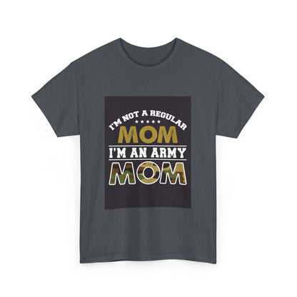 T-shirt « Je suis une maman militaire » | T-shirt en coton épais 2025