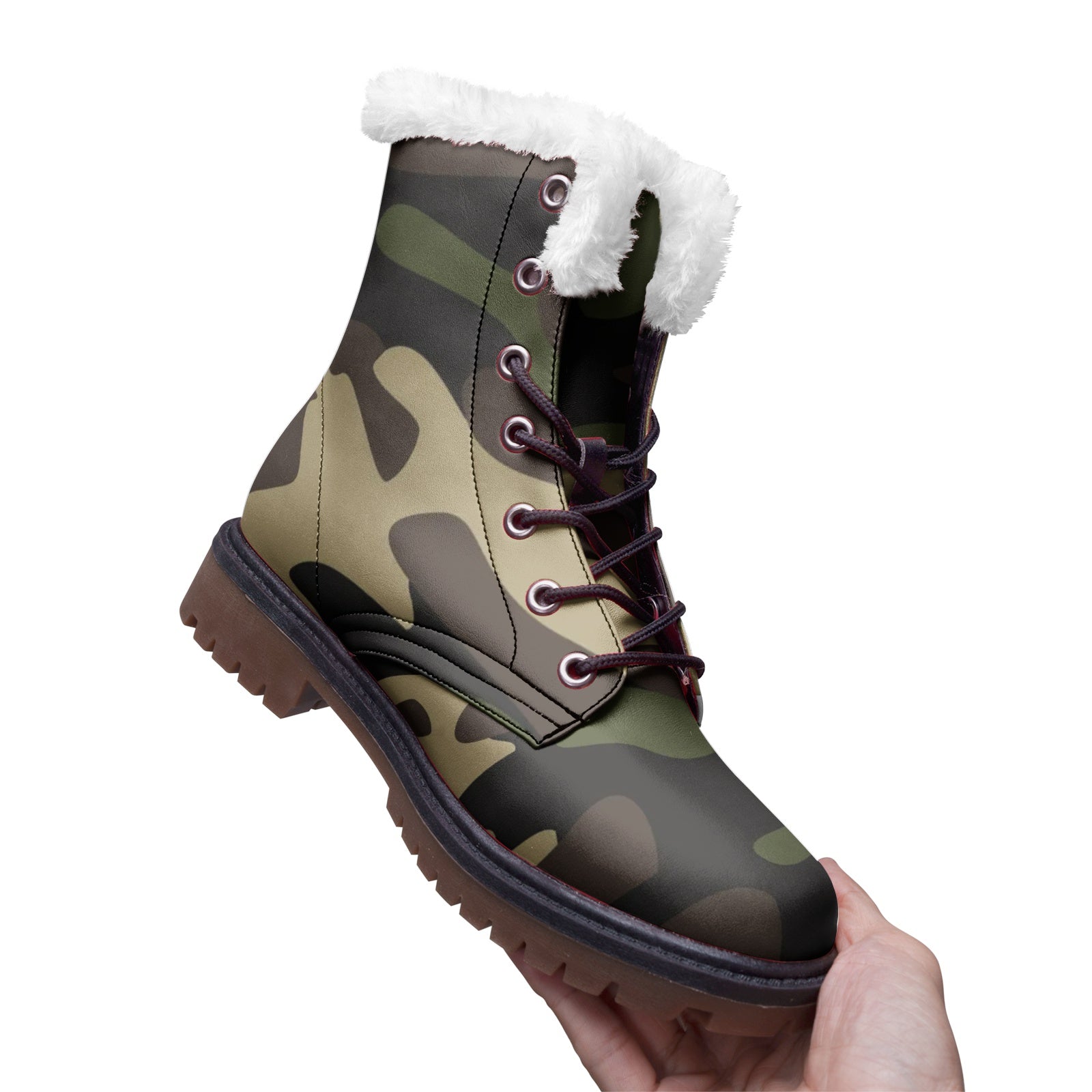 Snow Camo Boots | Classic Green Camouflage