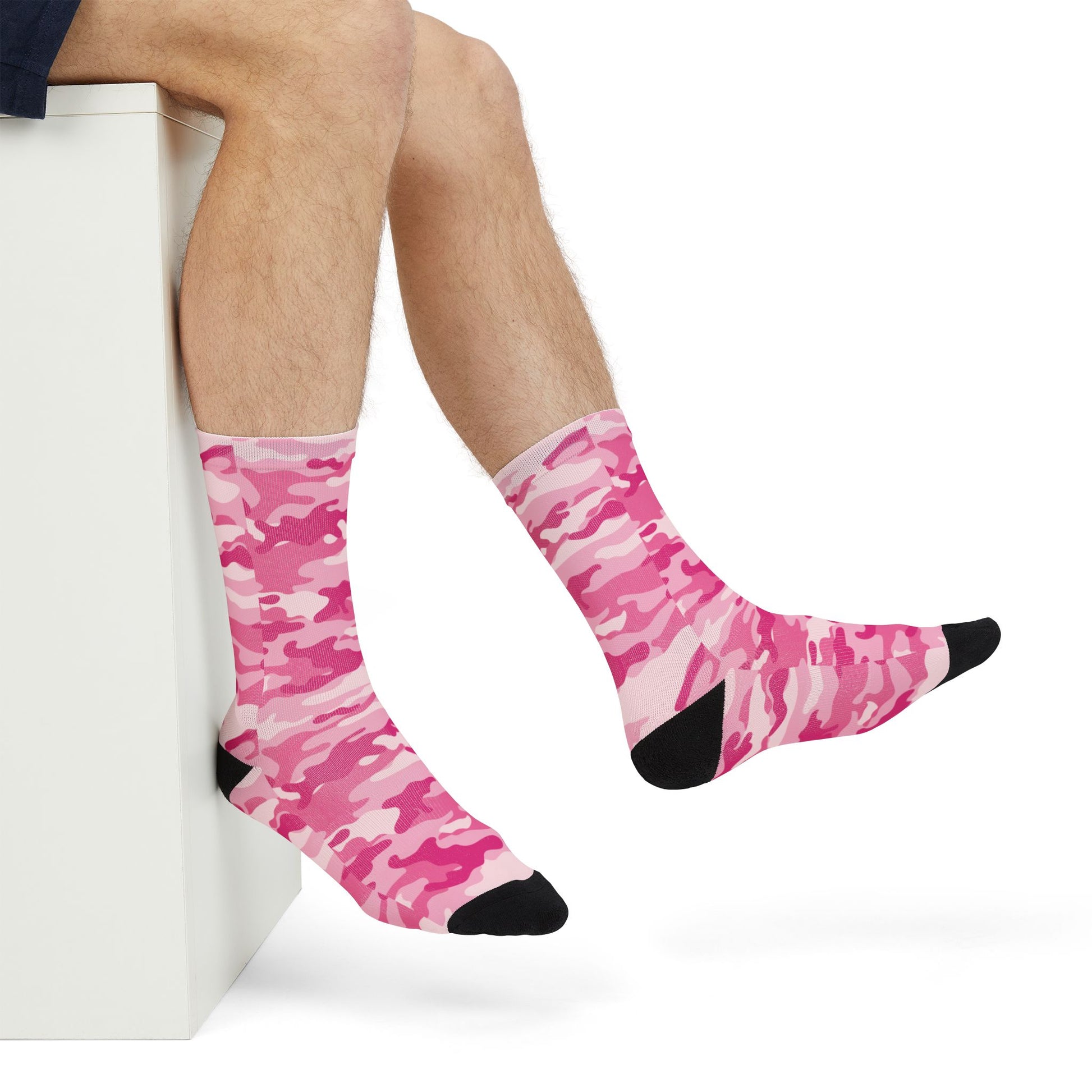 Camo Socks | Lavender Pink | Sublimation Crew