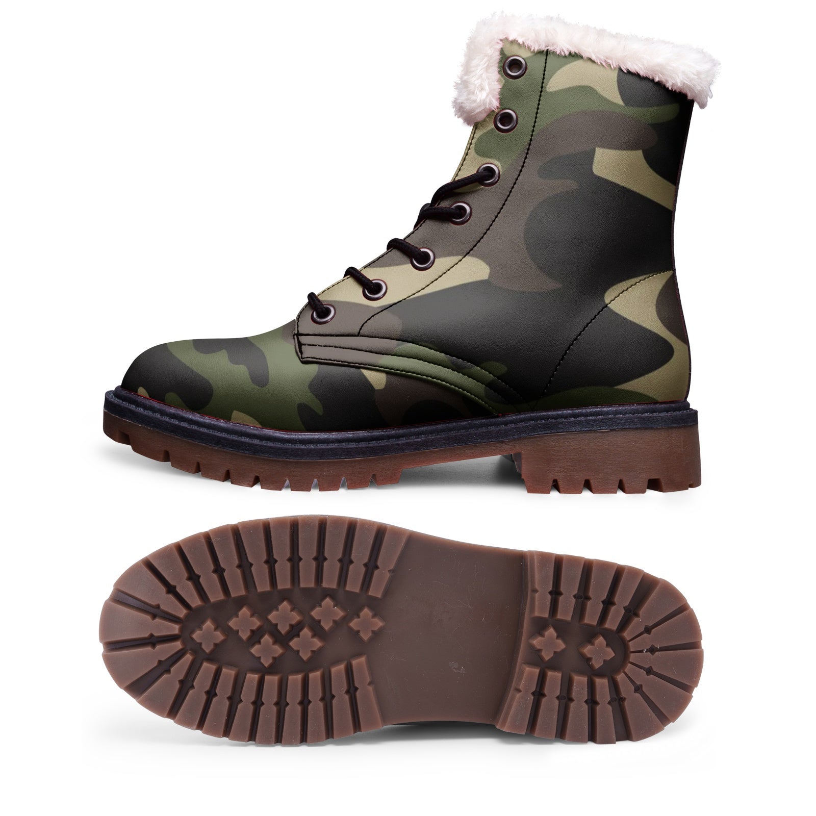 Snow Camo Boots | Classic Green Camouflage