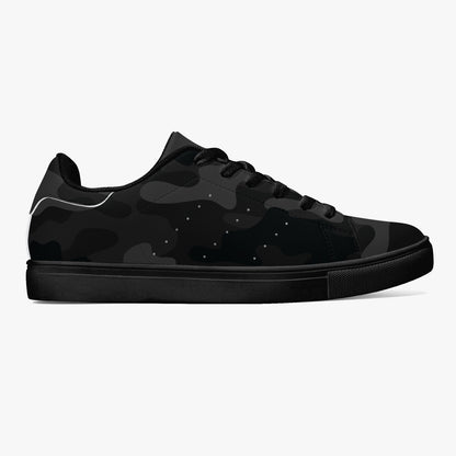 Camo Sneakers | Classic Low-Top Leather | Black