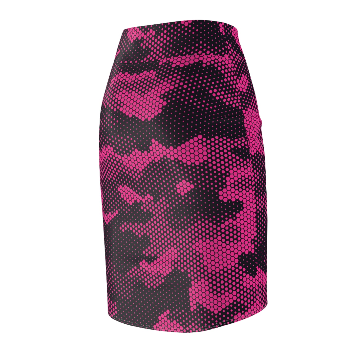 Camo Mini Skirt | Pencil Cut | Digital Pink Pattern