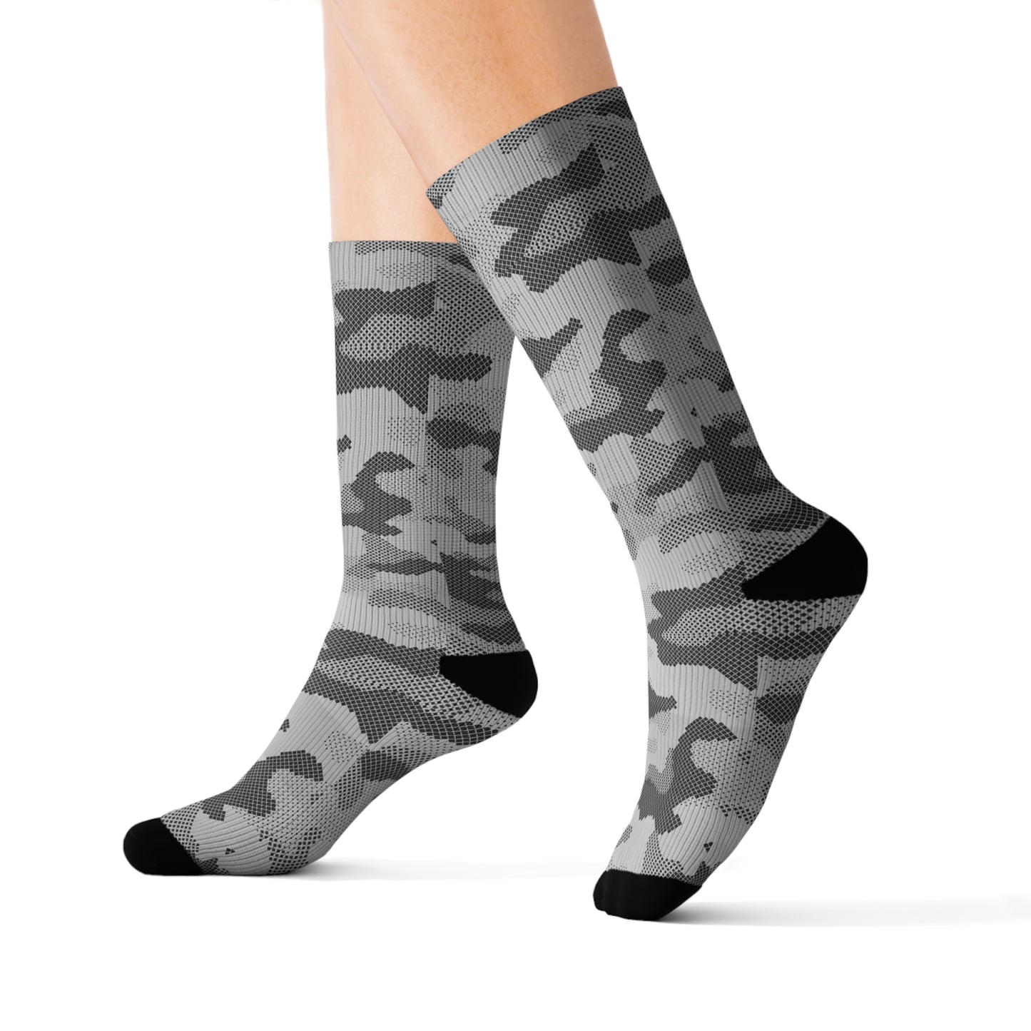 Camo Socks | Gray Digital Camouflage