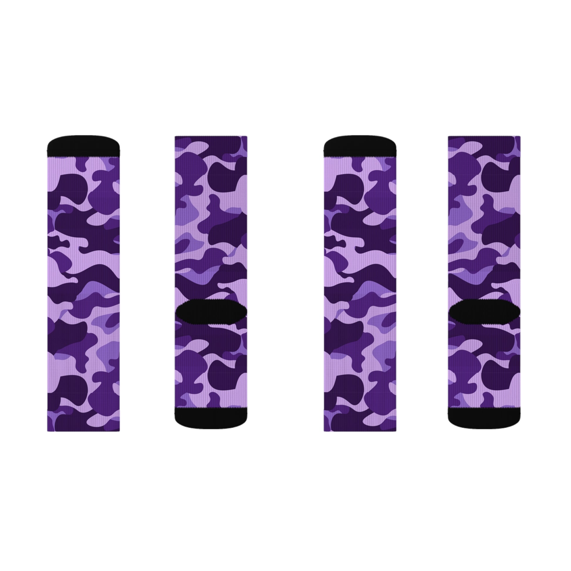 Camo Socks | Purple, Blue & Mauve Camouflage