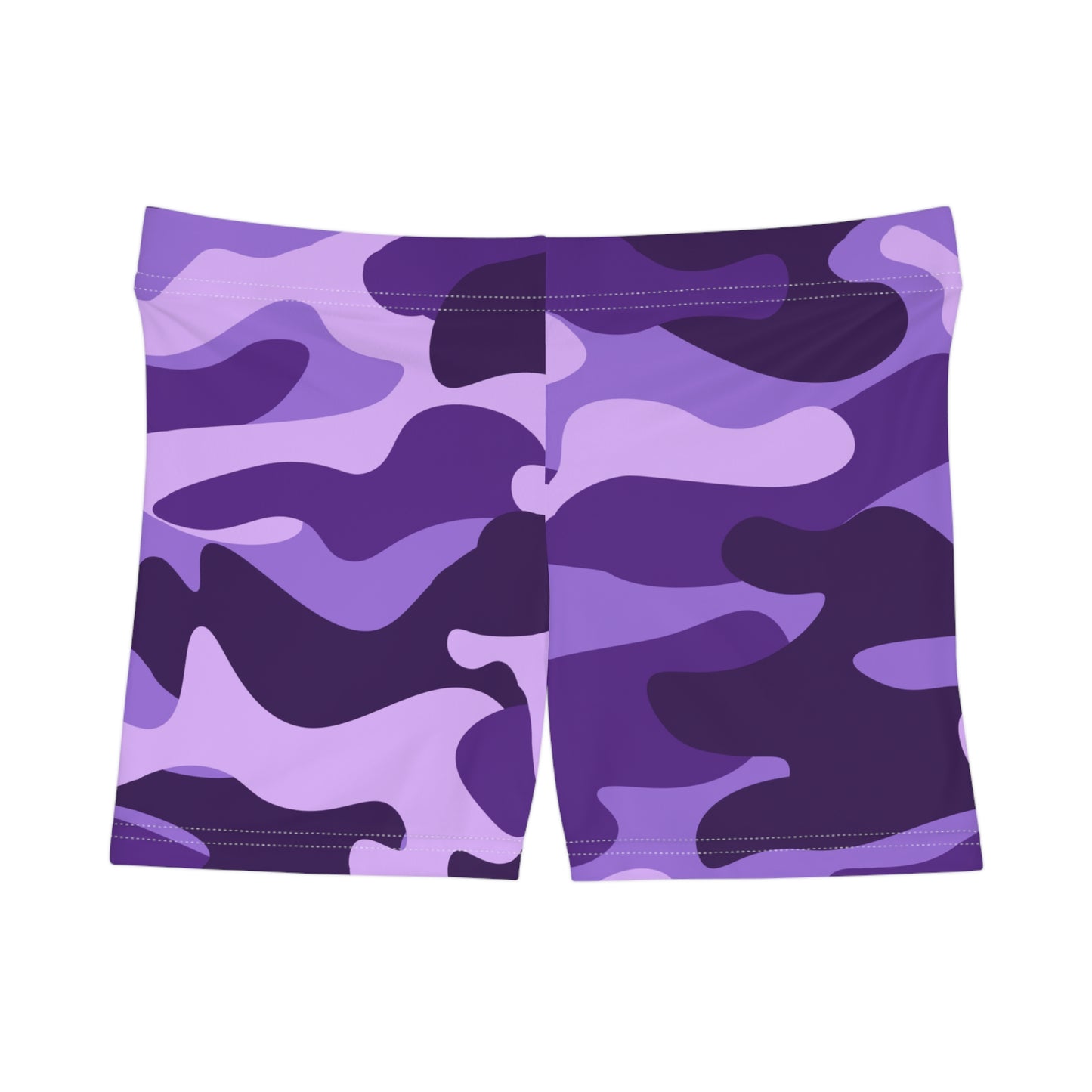 Women's Camo Shorts | Tight Fit | Purple, Blue and Mauve