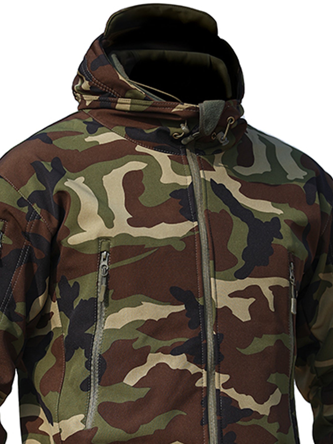 Camouflage Jacket for Men, Outdoor Coat for Hiking & Training