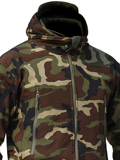 Camouflage Jacket for Men, Outdoor Coat for Hiking & Training