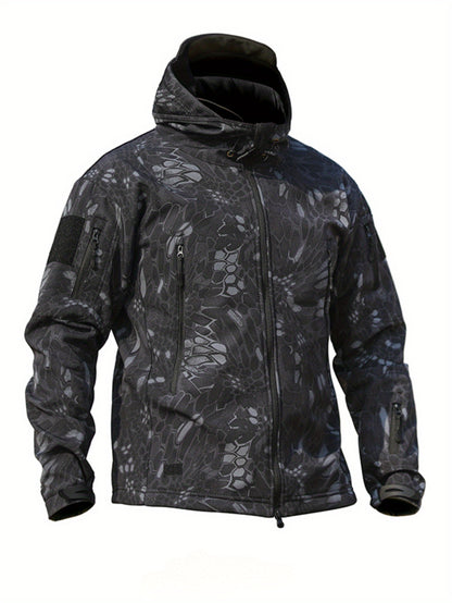 Camouflage Jacket for Men, Outdoor Coat for Hiking & Training