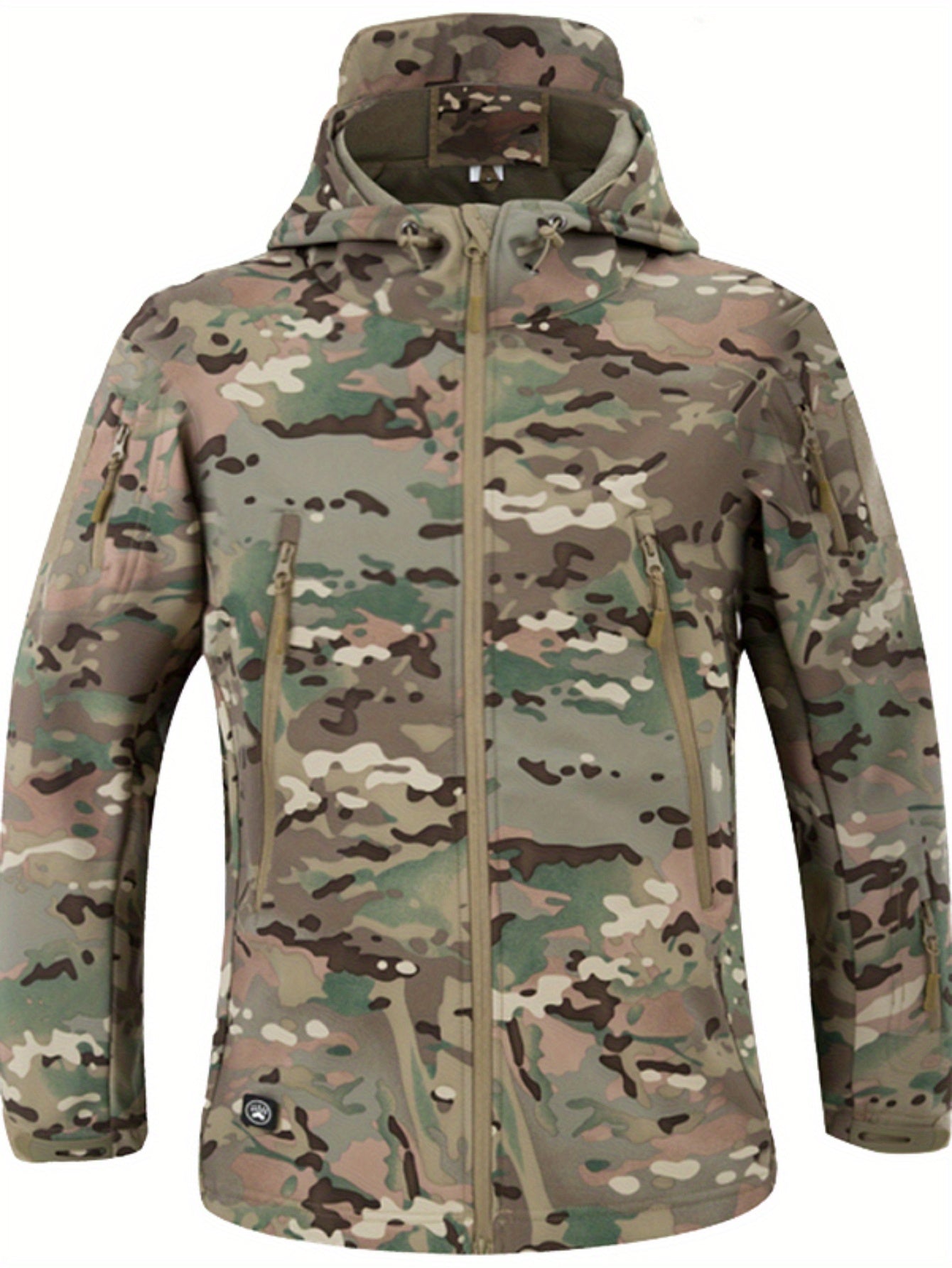 Camouflage Jacket for Men, Outdoor Coat for Hiking & Training