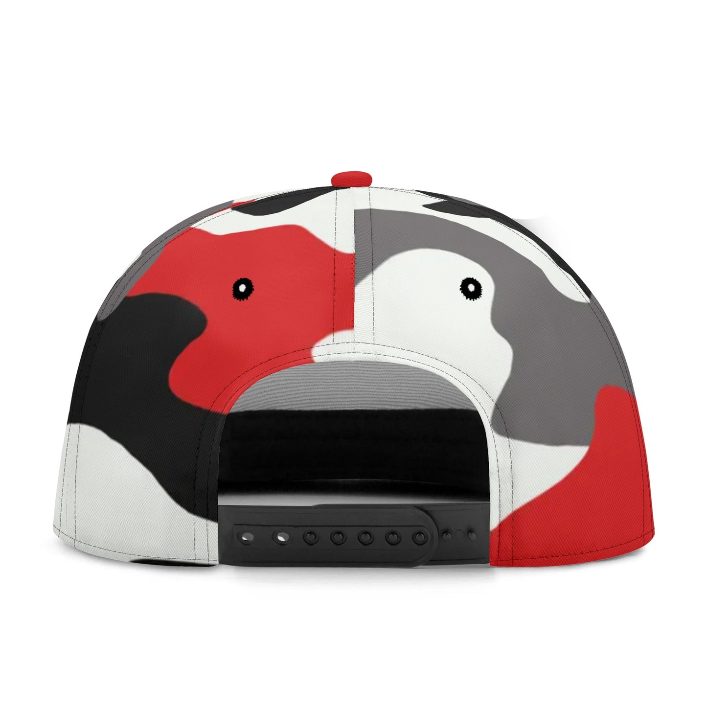 Camo Snapback | Red, Black & White Camouflage