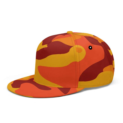 Camo Snapback | Orange & Red Camouflage