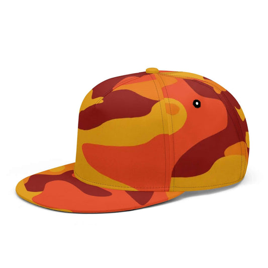 Camo Snapback | Orange & Red Camouflage