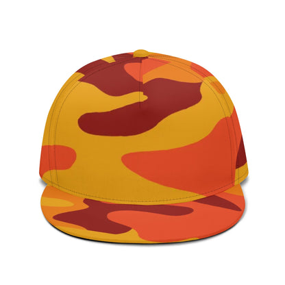 Camo Snapback | Orange & Red Camouflage