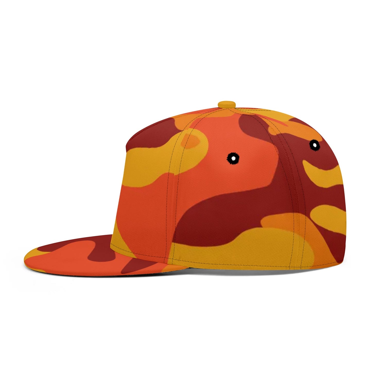 Camo Snapback | Orange & Red Camouflage