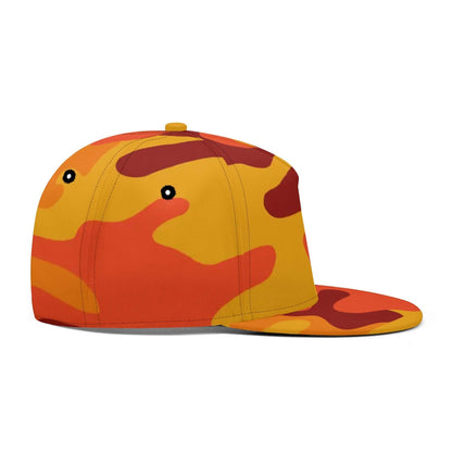 Camo Snapback | Orange & Red Camouflage