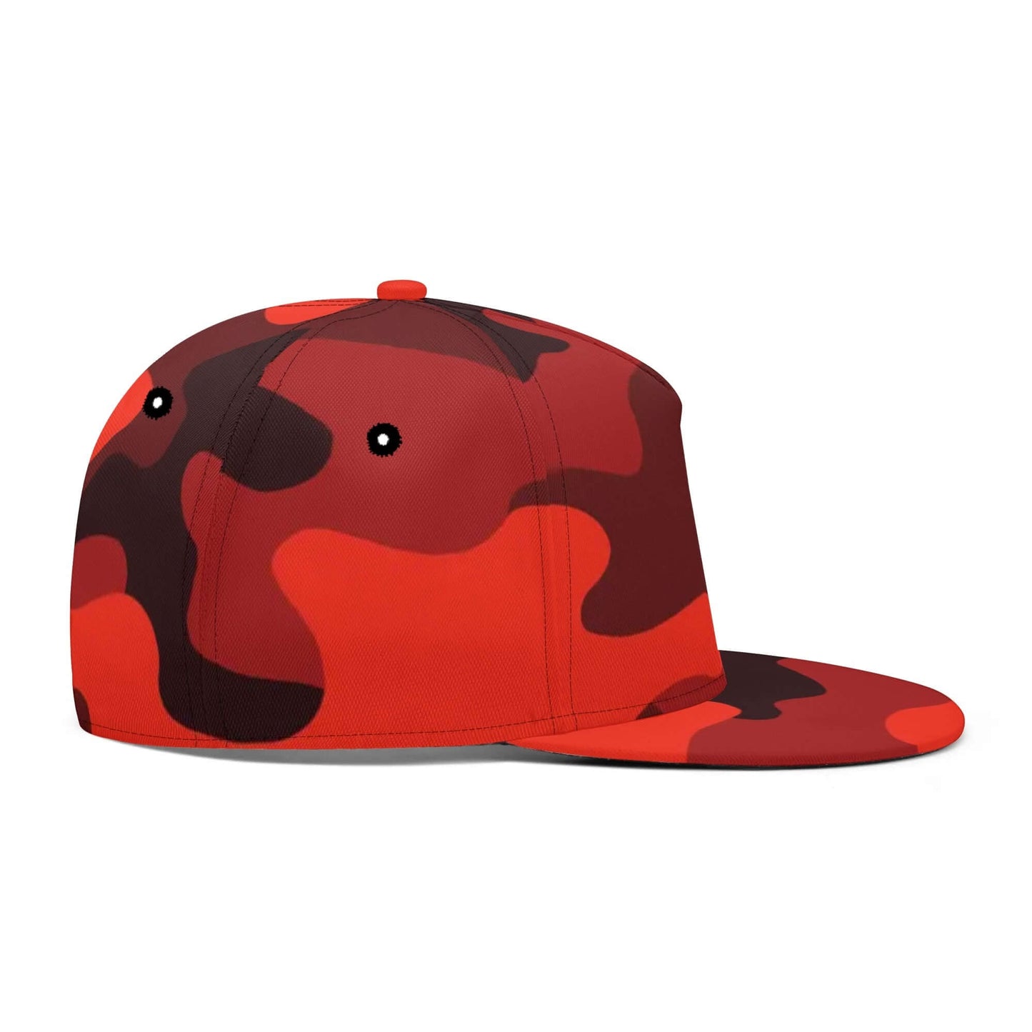 Camo Snapback | Scarlet Red & Black Camouflage