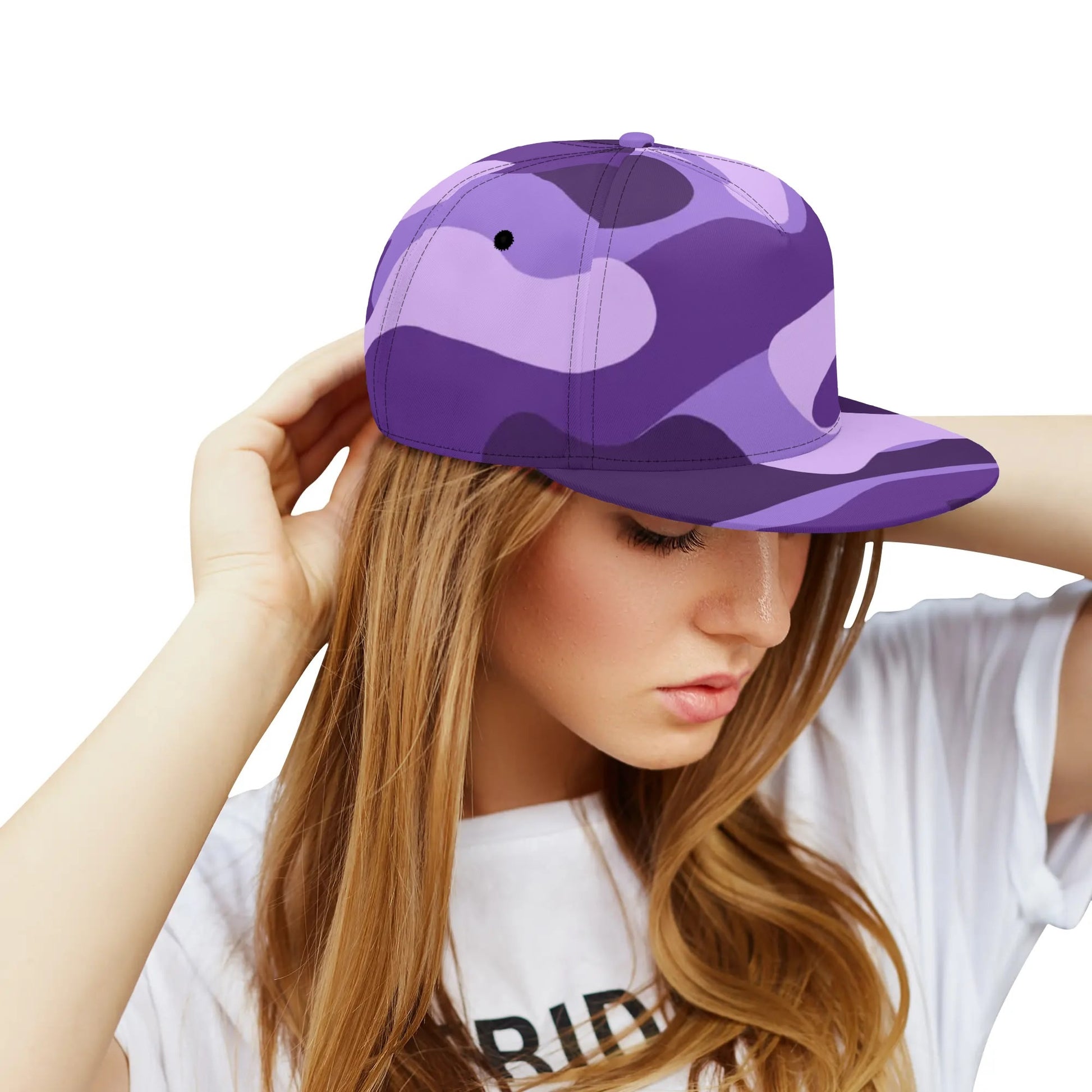 Camo Snapback | Purple, Blue & Mauve Camouflage