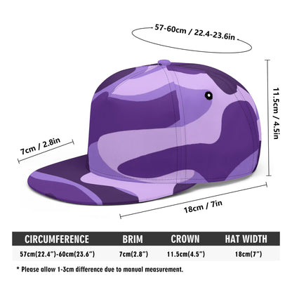 Camo Snapback | Purple, Blue & Mauve Camouflage