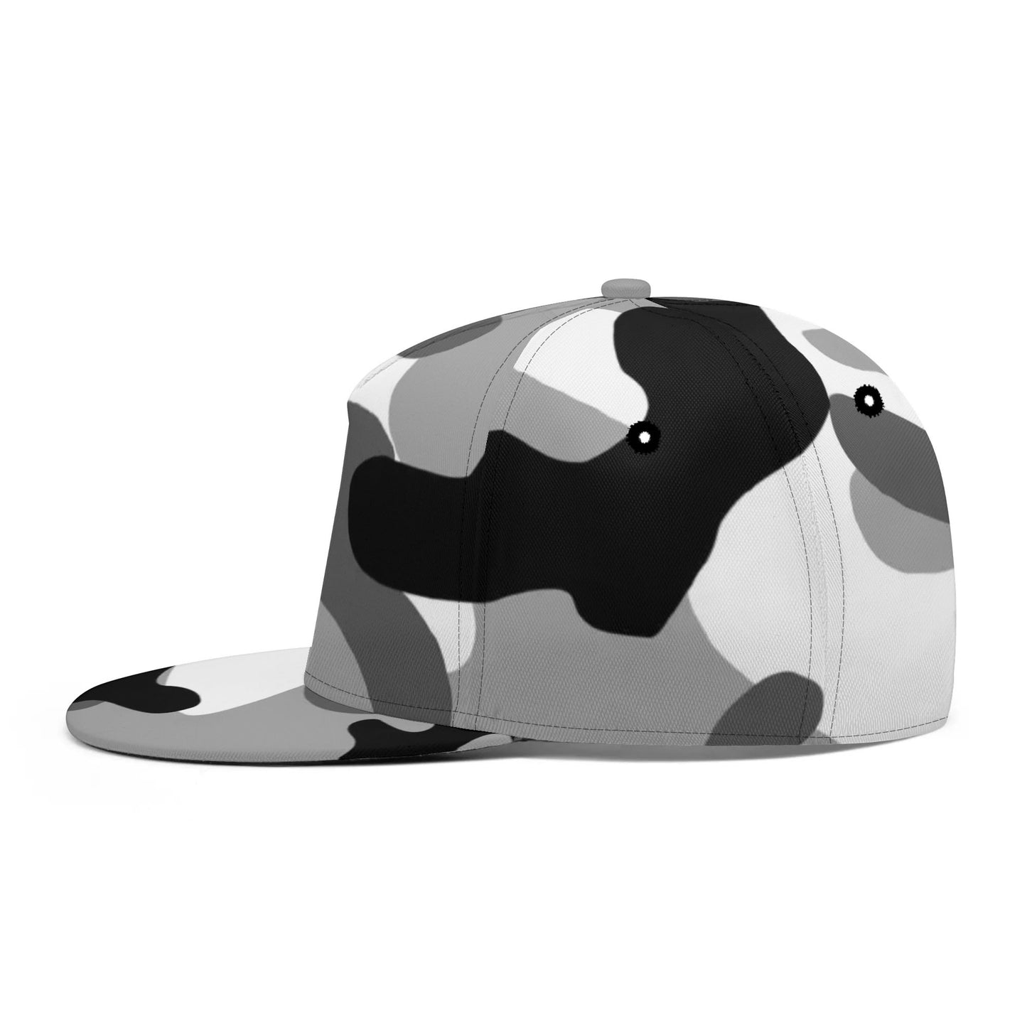 Camo Snapback | Black, White & Gray Camouflage