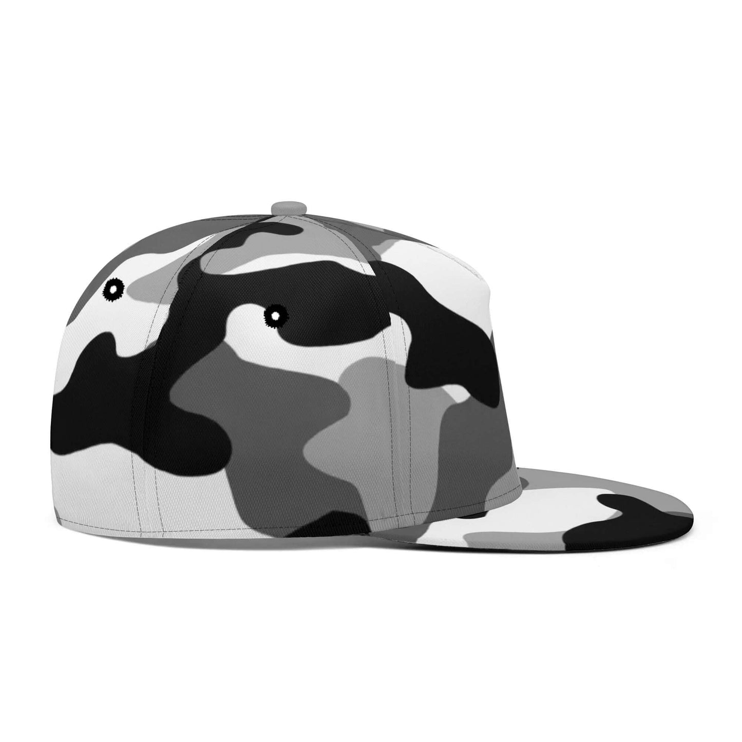 Camo Snapback | Black, White & Gray Camouflage