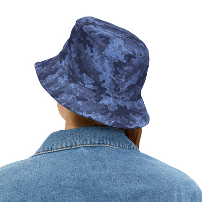 Camo Bucket Hat | Denim Blue Camouflage