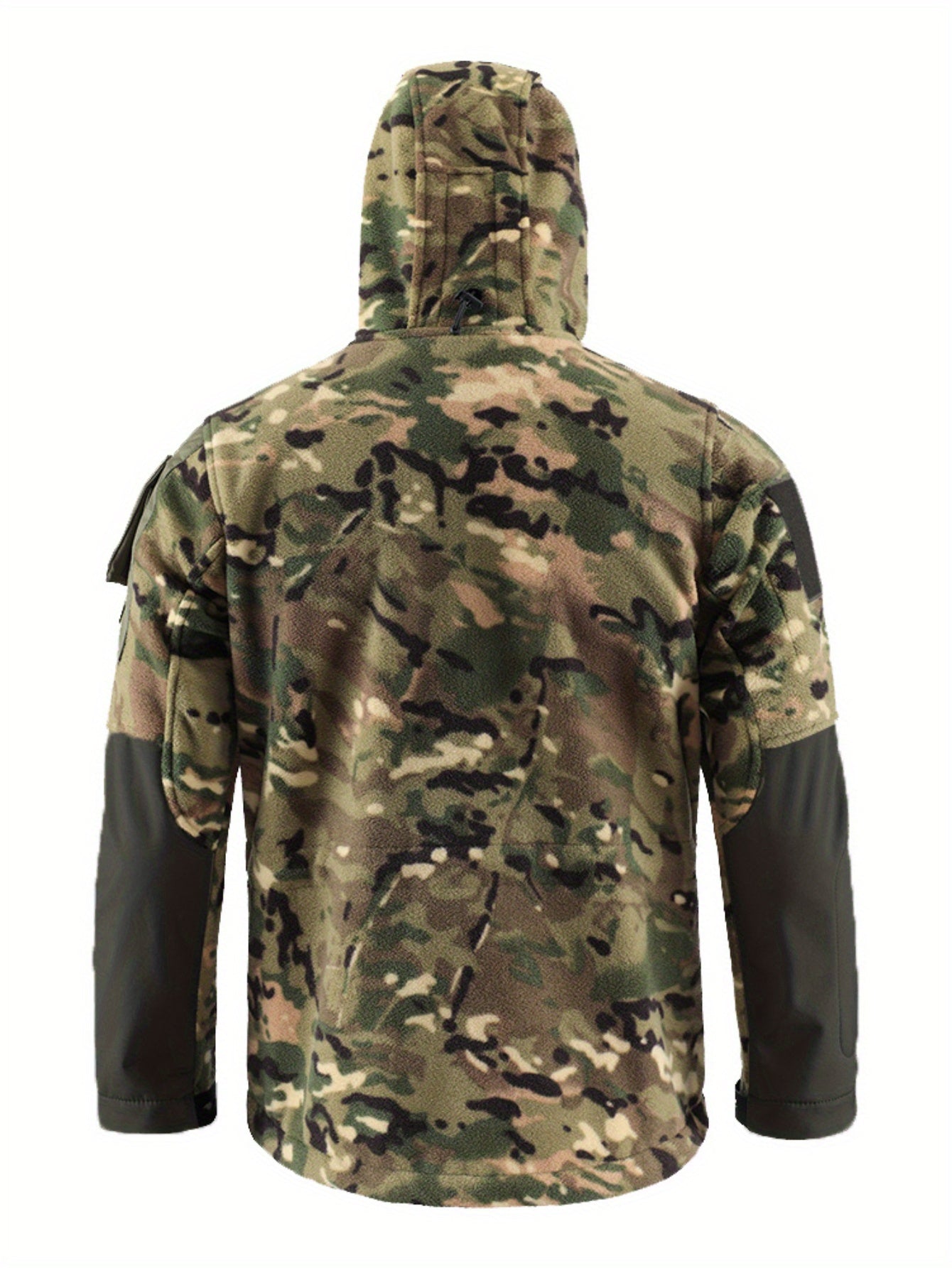 Men's Camo Hunting Jacket | Windproof Winter Fleece Coat