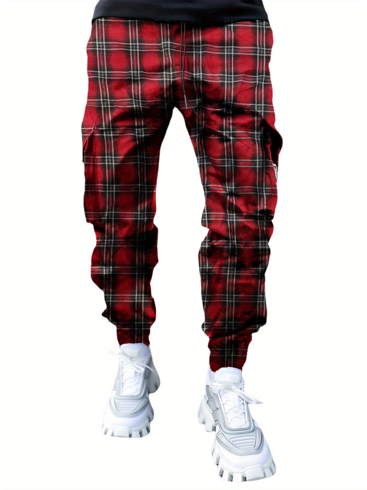 Men s Floral Trousers | High Waist Long Pants Ankle Banded