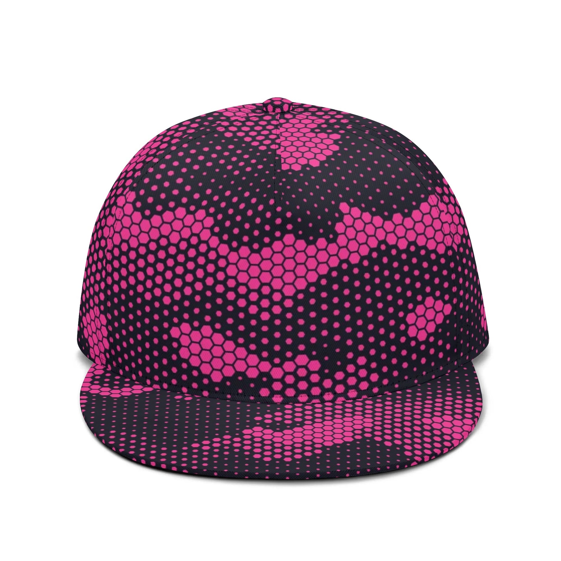 Camo Snapback | Pink Digital Dotted Hexagonal