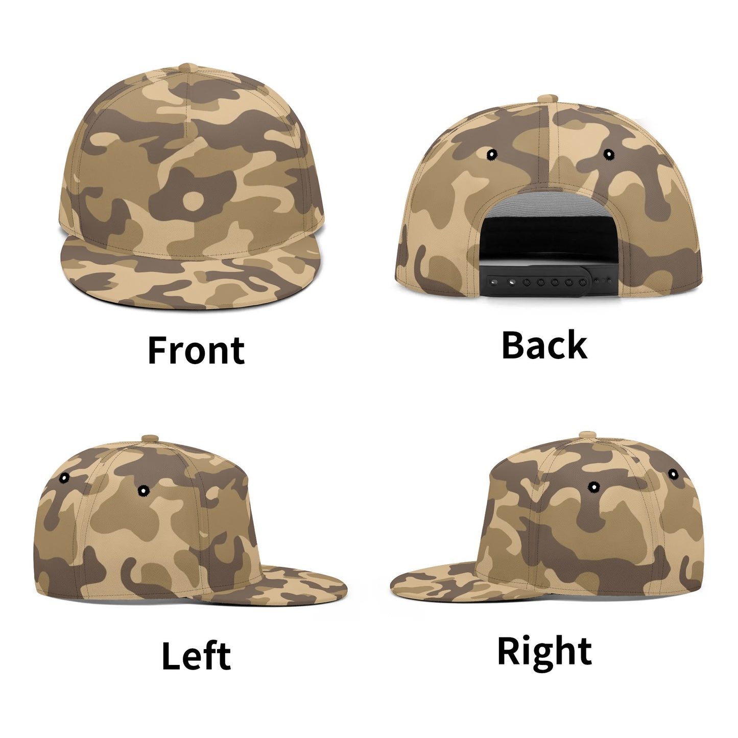 Camo Snapback | Khaki Camouflage