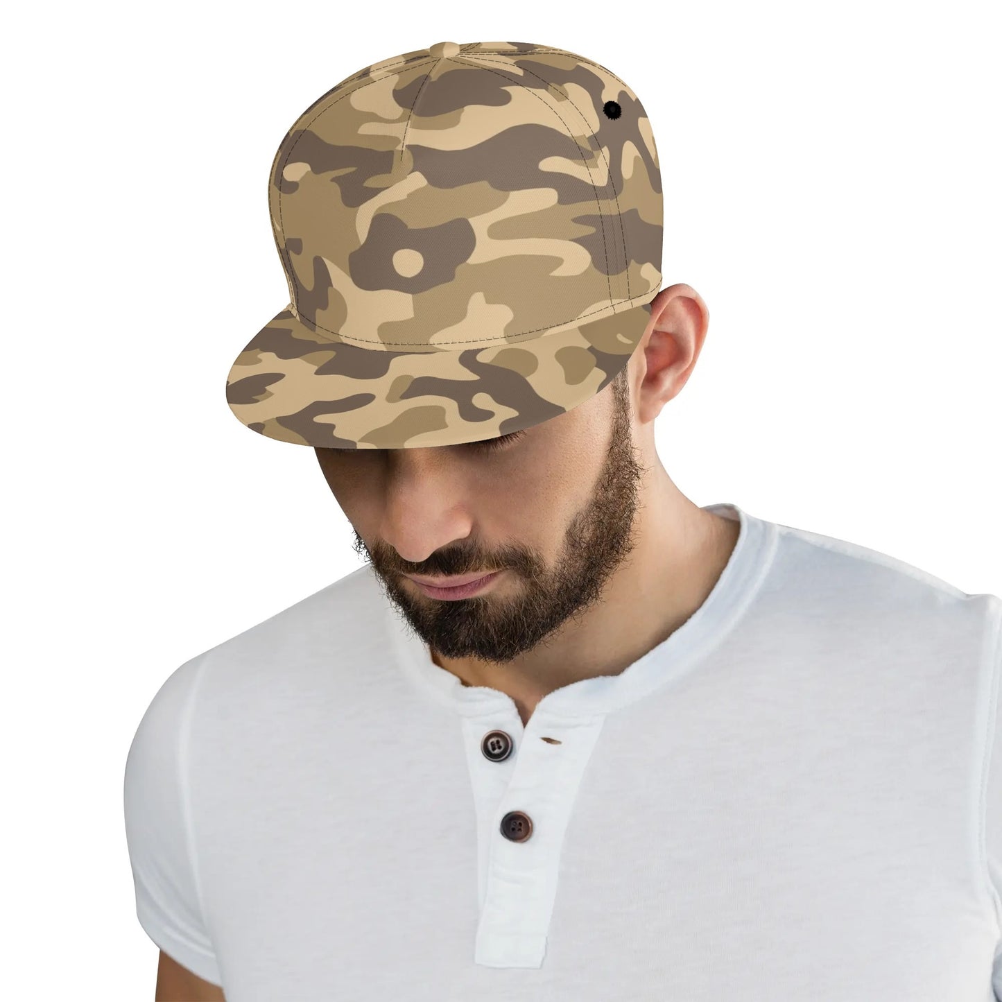 Camo Snapback | Khaki Camouflage