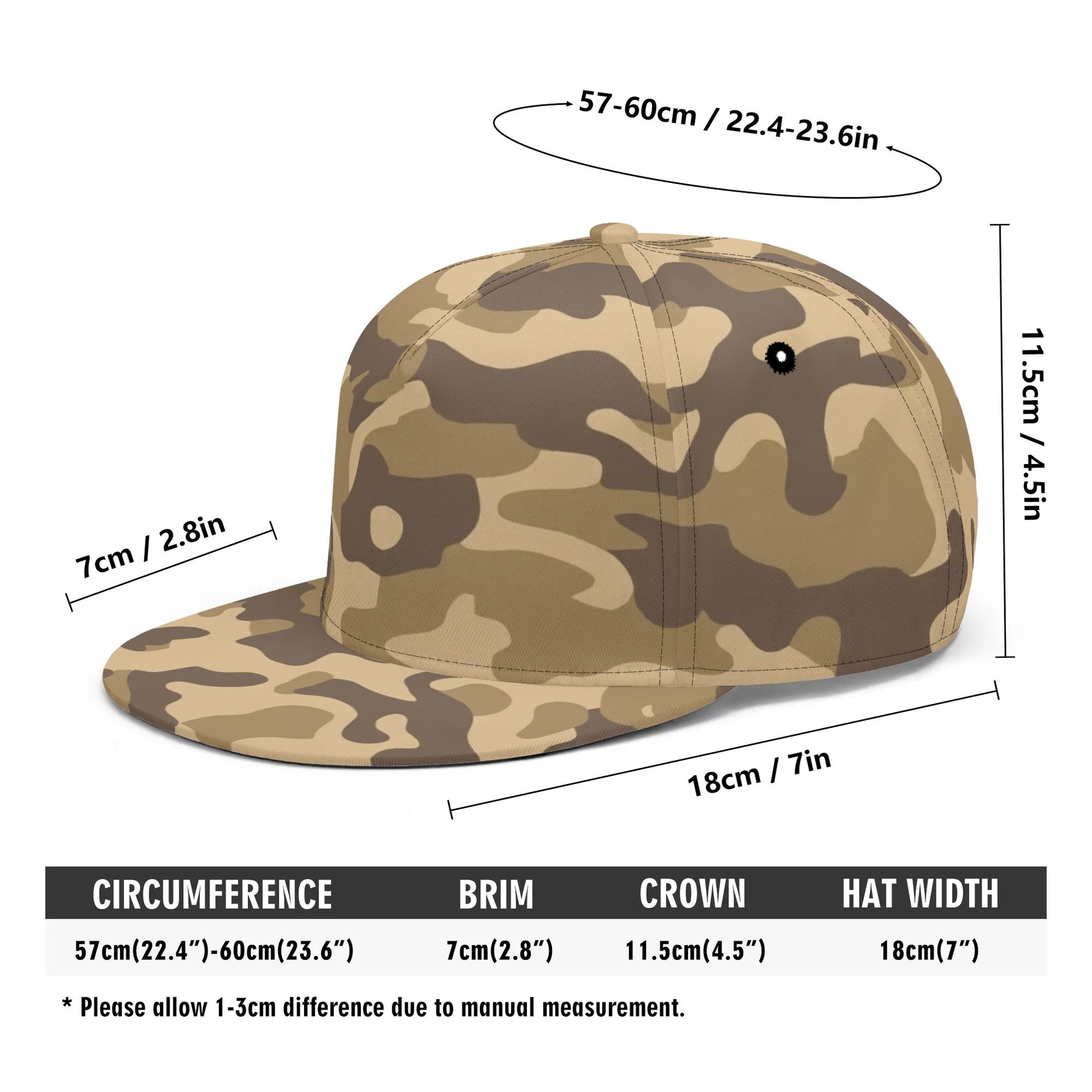 Camo Snapback | Khaki Camouflage