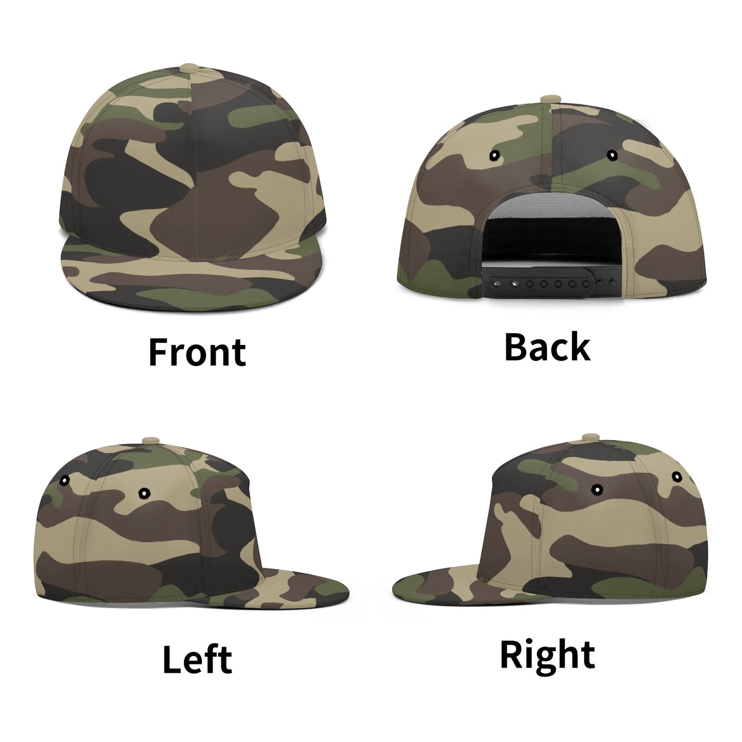 Camo Snapback | Classic Green Camouflage