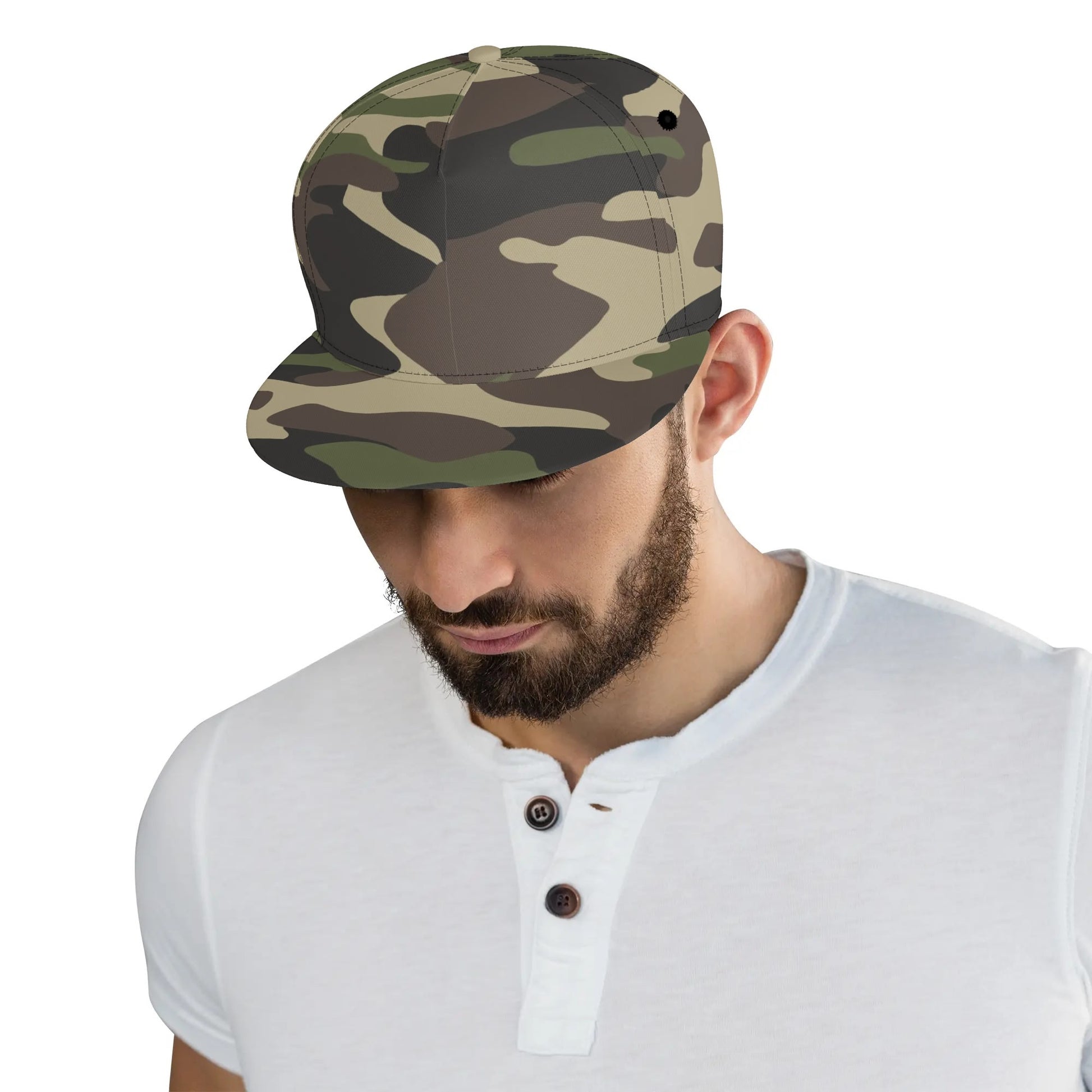 Camo Snapback | Classic Green Camouflage