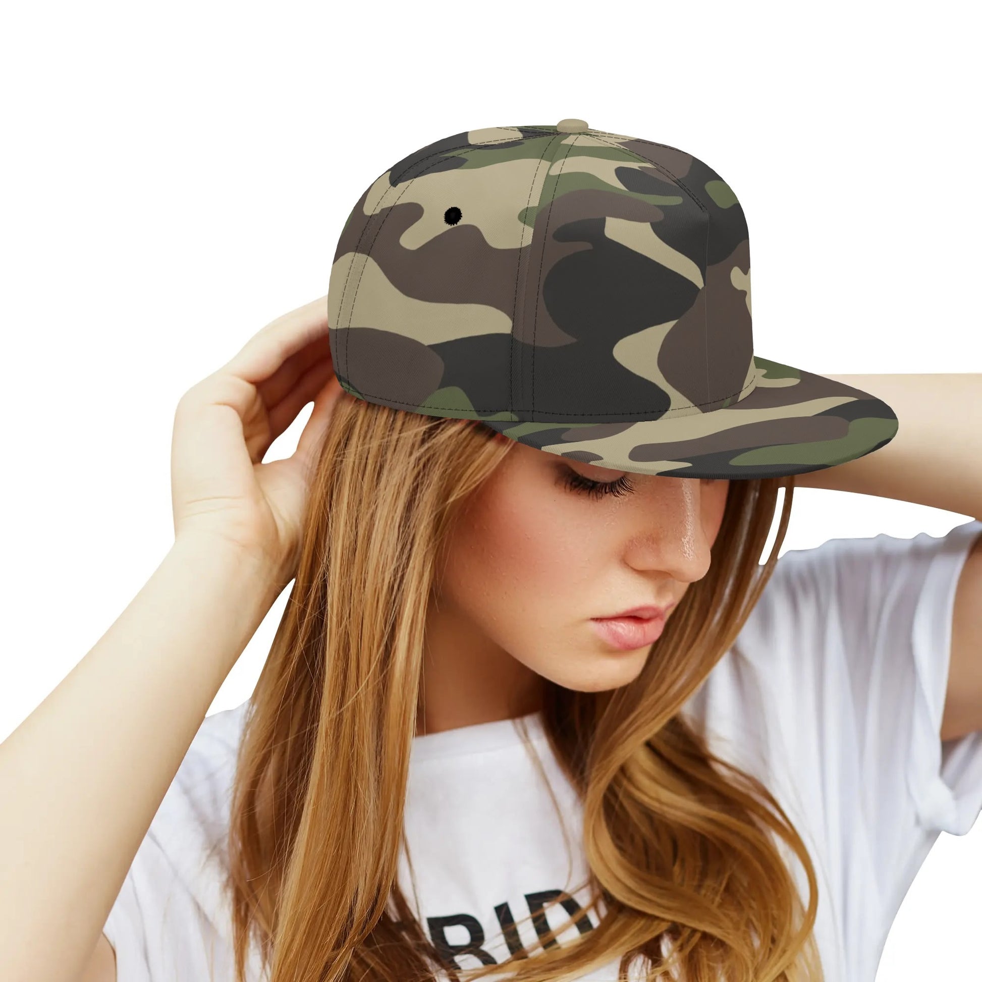 Camo Snapback | Classic Green Camouflage