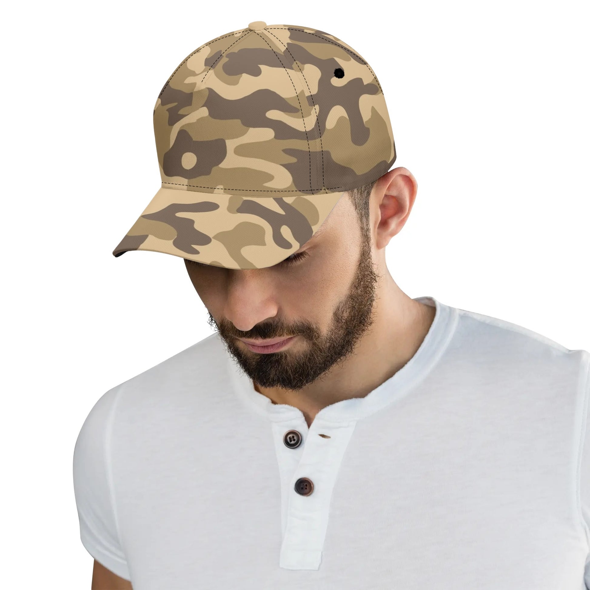 Camo Baseball Cap | Khaki Camouflage Hat