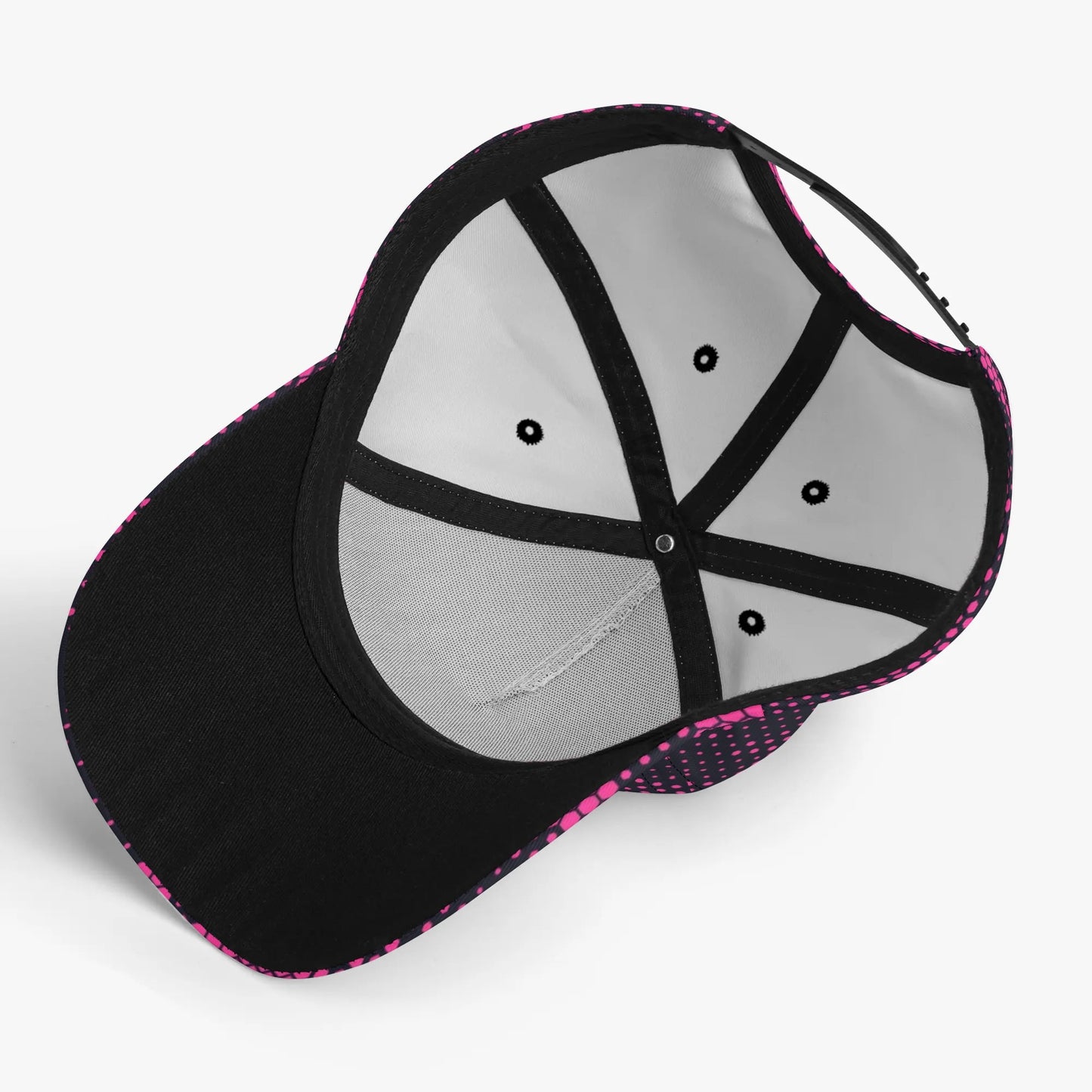 Camo Baseball Cap | Pink Digital Dotted Hexagonal