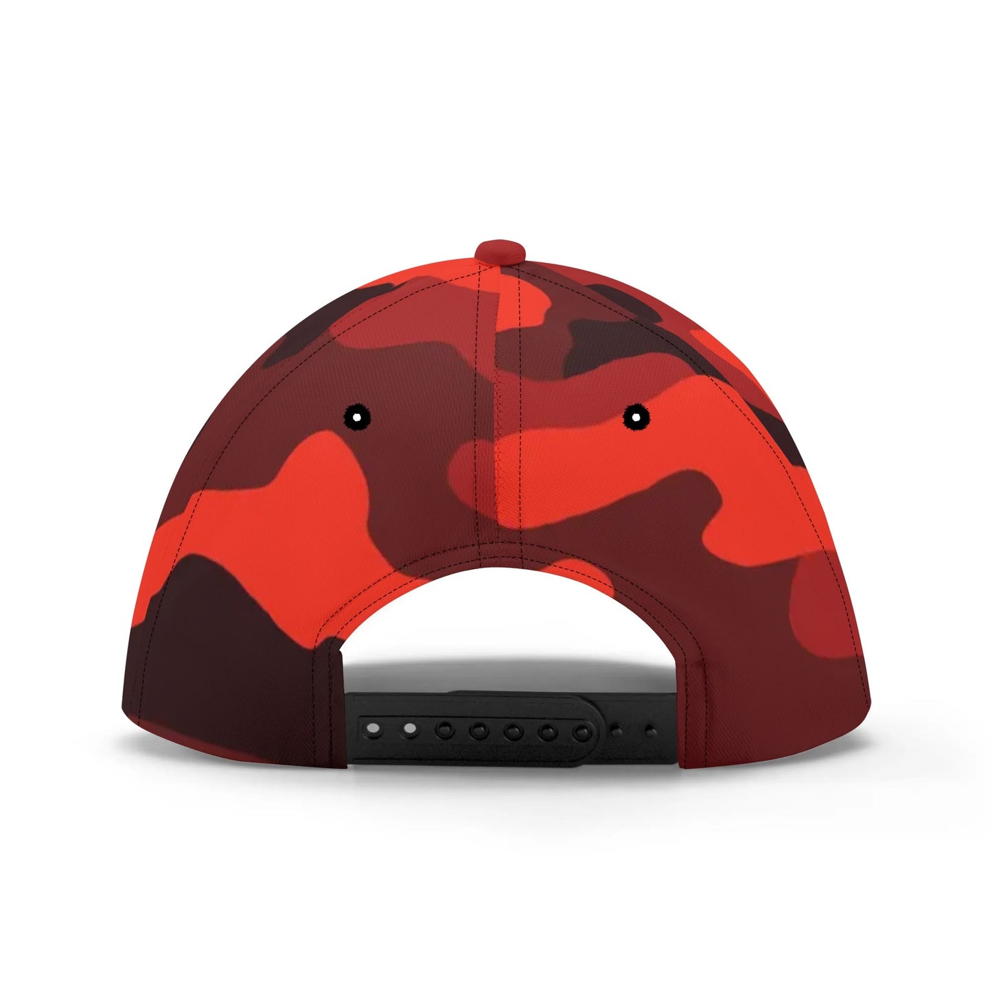 Camo Baseball Cap | Scarlet Red & Black Camouflage Hat