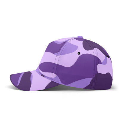 Camo Baseball Cap | Purple, Blue & Mauve Camouflage Hat