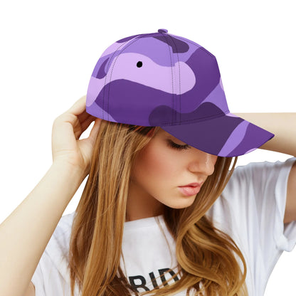 Camo Baseball Cap | Purple, Blue & Mauve Camouflage Hat