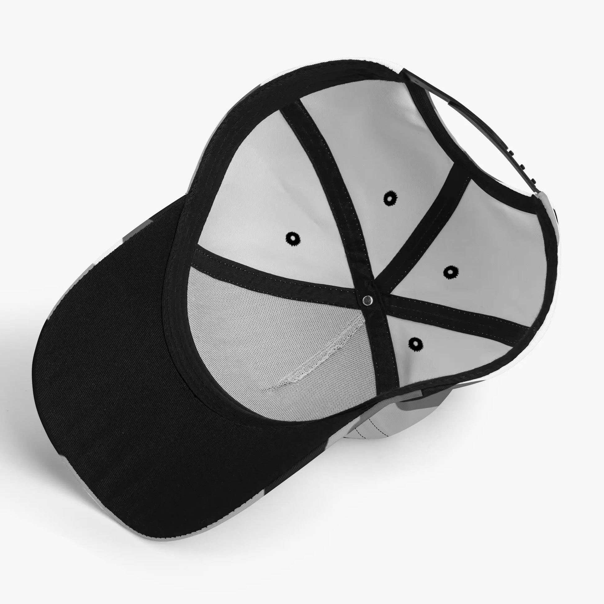 Camo Baseball Cap | Black, White & Gray Camouflage Hat