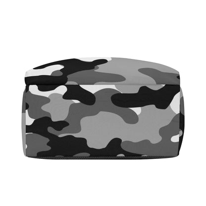 Camo Backpack | Black, White & Gray Camouflage