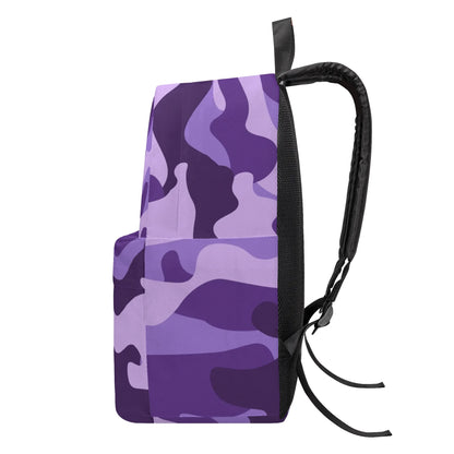 Camo Backpack | Purple, Blue & Mauve Camouflage