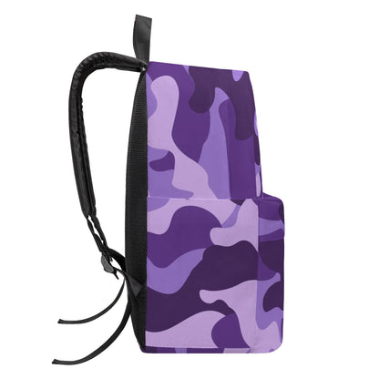 Camo Backpack | Purple, Blue & Mauve Camouflage