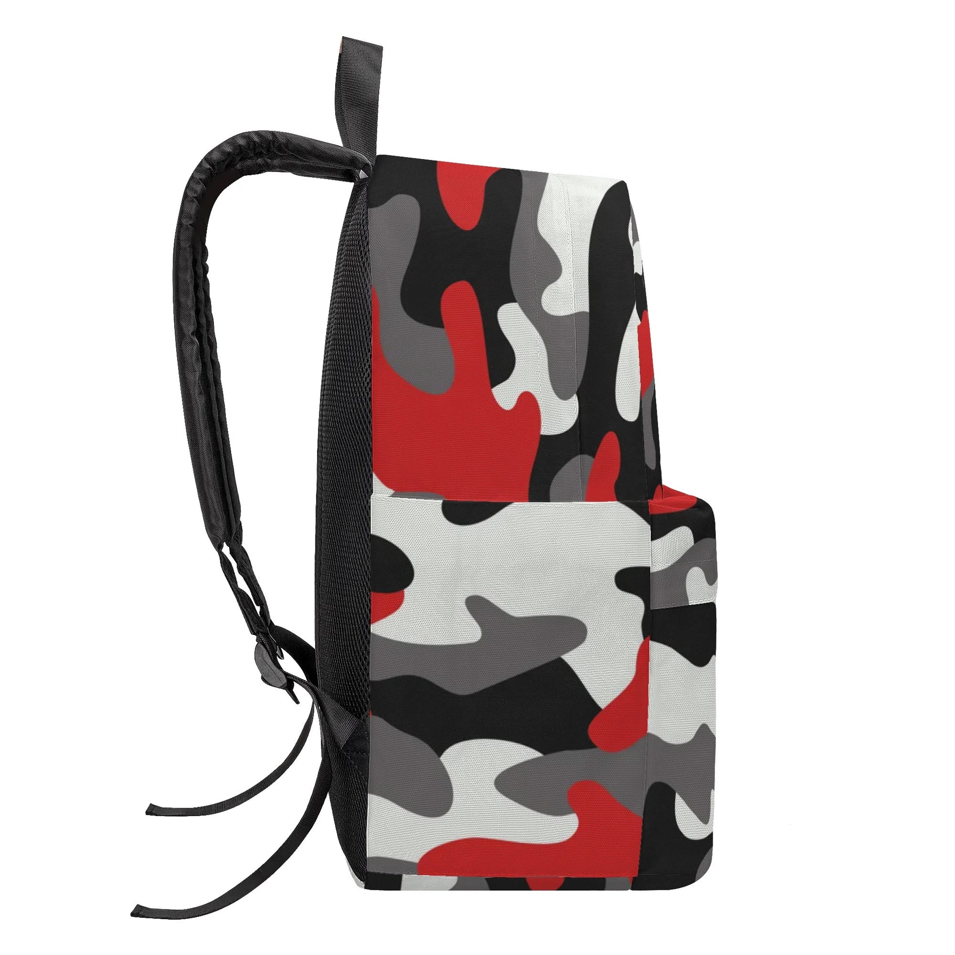 Camo Backpack | Red, Black & White Camouflage