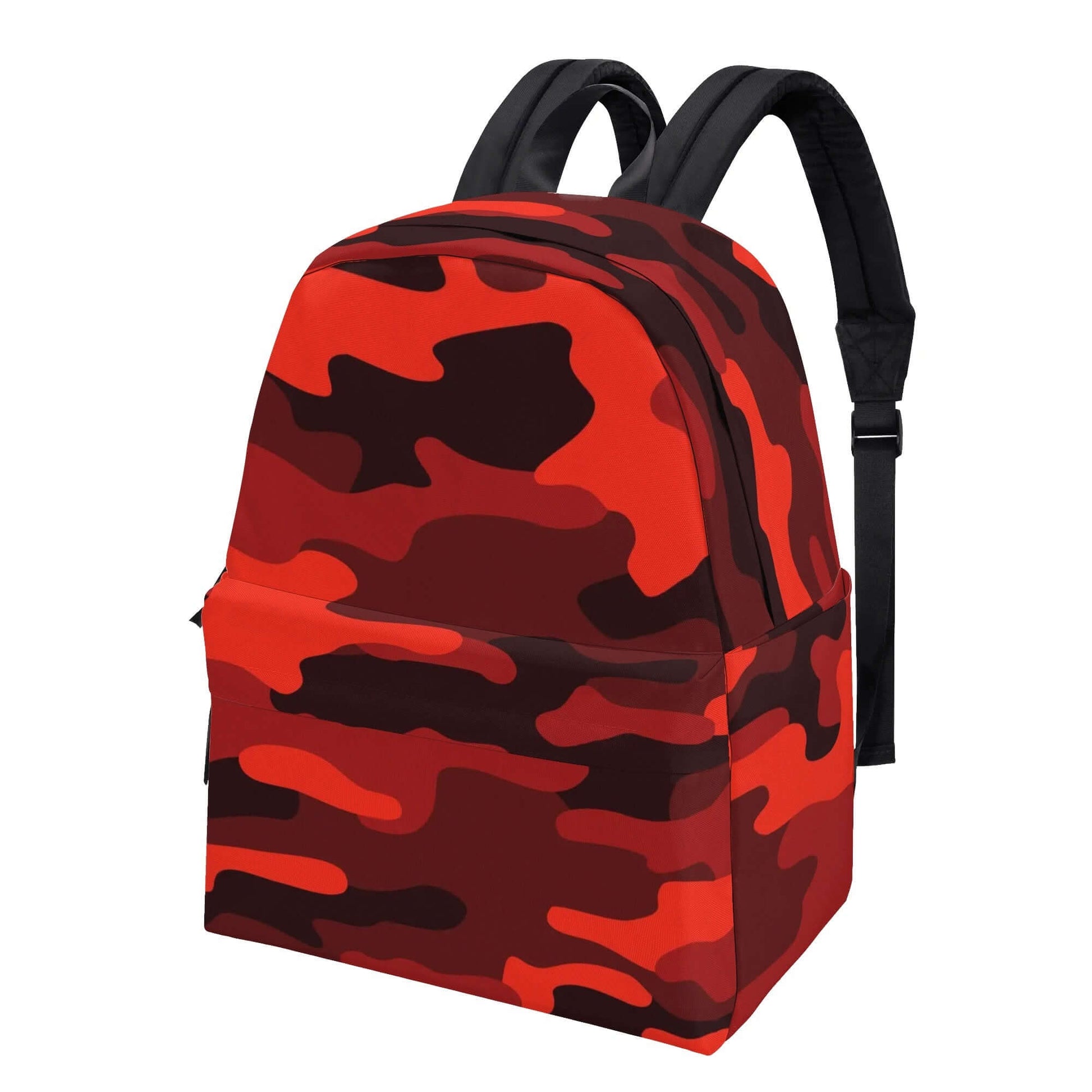 Camo Backpack | Scarlet Red & Black Camouflage