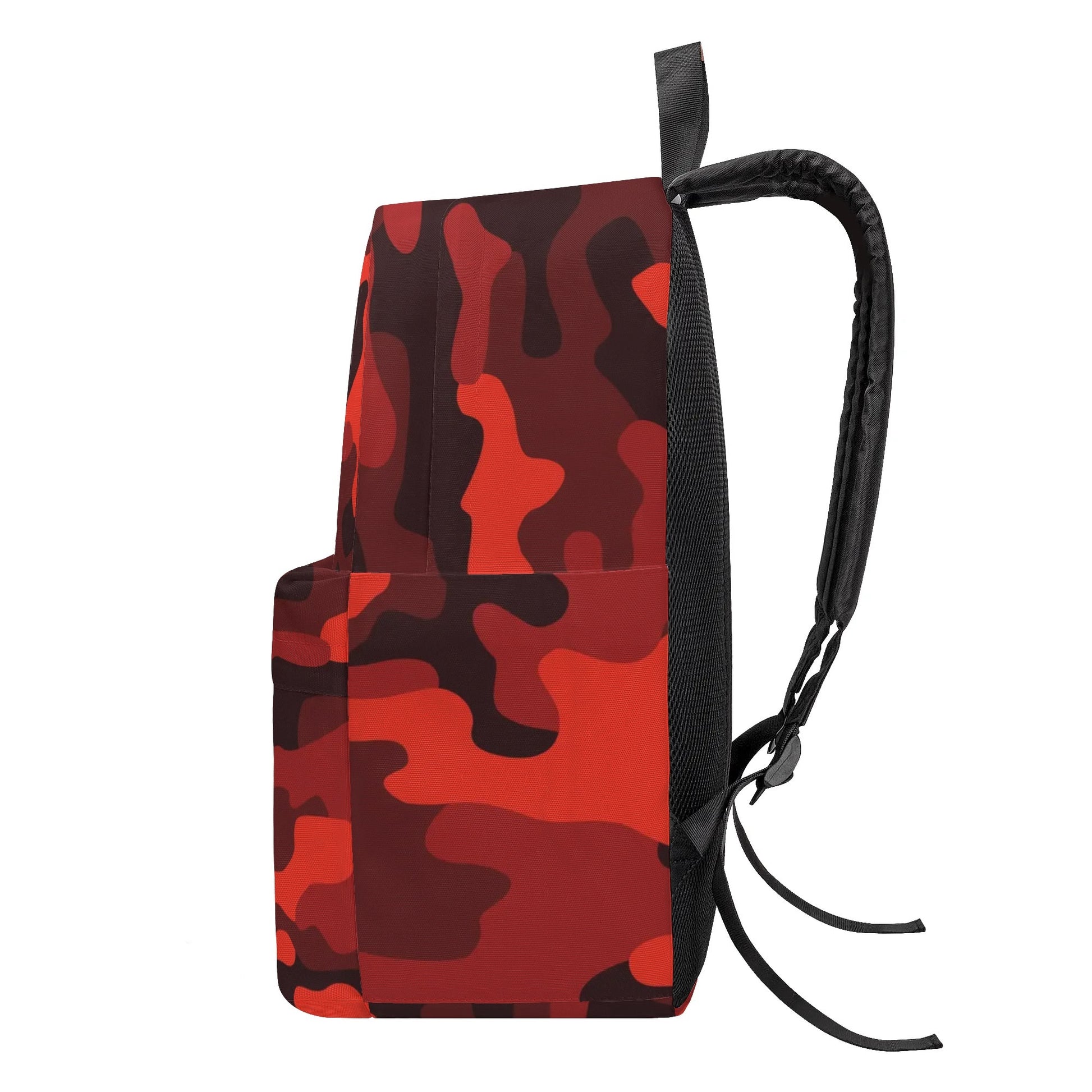 Camo Backpack | Scarlet Red & Black Camouflage